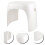 1Pc Plastic Stool Lightweight Portable Footstool For Kids (White) 5
