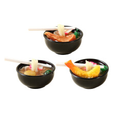 3Pièces Accessoires Cuisine Miniatures Pâtes Simulées Couleurs Vives