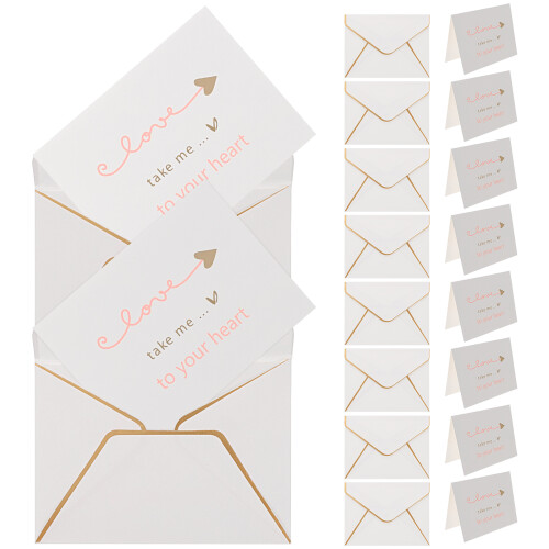 10Pcs Creative Greeting With Envelopes Blank Note