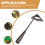 Worgeous Weeding Puller Tool Hand Steel 1pcs 10