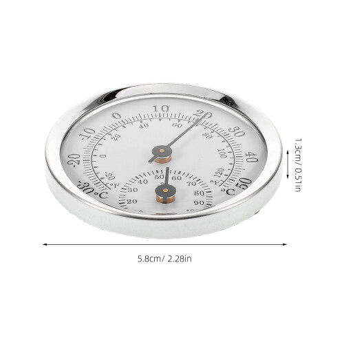thermometer hygrometer in white plastic for temp and humidity 1