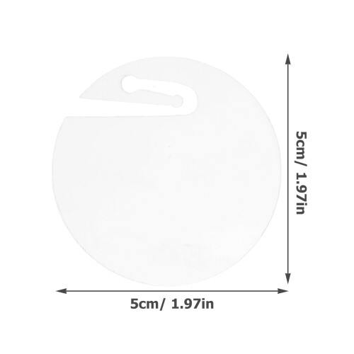 50 Pcs Identifier Acrylic Label Round Drink Tags Markers 2