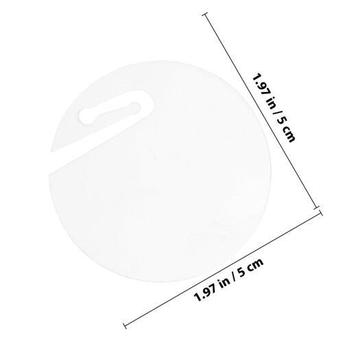 50 Pcs Identifier Acrylic Label Round Drink Tags Markers 1