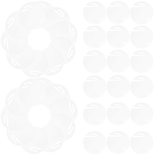 50 Pcs Identifier Acrylic Label Round Drink Tags Markers