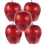 5Pcs Realistic Dark Red Foam Apples Simulation Fruit Decor Set 10