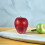 5Pcs Realistic Dark Red Foam Apples Simulation Fruit Decor Set 5