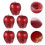 5Pcs Realistic Dark Red Foam Apples Simulation Fruit Decor Set 11