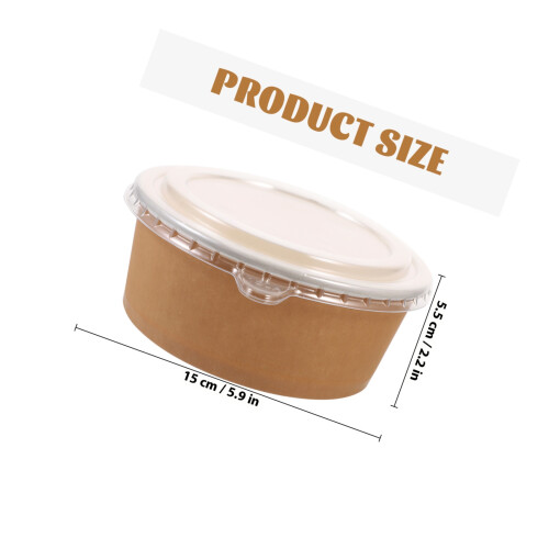 20 pz ciotole in kraft 26 oz con per frutta e 1