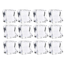 48 Pezzi 25Mm Cubetti Ghiaccio Acrilico Trasparente Riutilizzabili