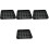 4Pcs Plastic Pool Table Ball Tray Black Secure Billiard Storage Tray 5