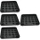 4Pcs Plastic Pool Table Ball Tray Black Secure Billiard Storage Tray 9