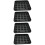 4Pcs Plastic Pool Table Ball Tray Black Secure Billiard Storage Tray 10