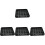 4Pcs Plastic Pool Table Ball Tray Black Secure Billiard Storage Tray 4