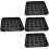 4Pcs Plastic Pool Table Ball Tray Black Secure Billiard Storage Tray 8
