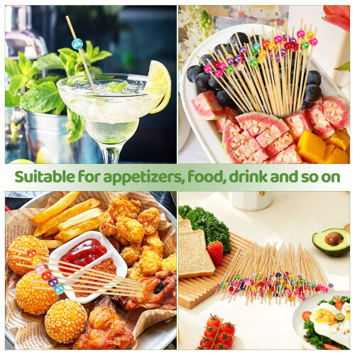 200 Unidades De Coloridos Para Aperitivos E Bebidas 2