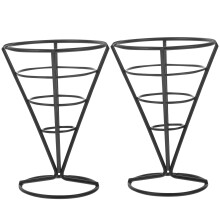 2 Unidades Suportes Cestos Forma Cone Para Batatas Fritas Frito