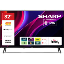 Sharp 32-inch HD Frameless LED Smart TV - TiVo OS with Free Channels | Model: 32HE2345K (HE Series)