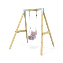 Premium Single Garden Swing for Kids - Baby Dusky Pink