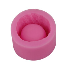 Pinkfarbene Silikonform Für Schokoladenmousse Und Fondant