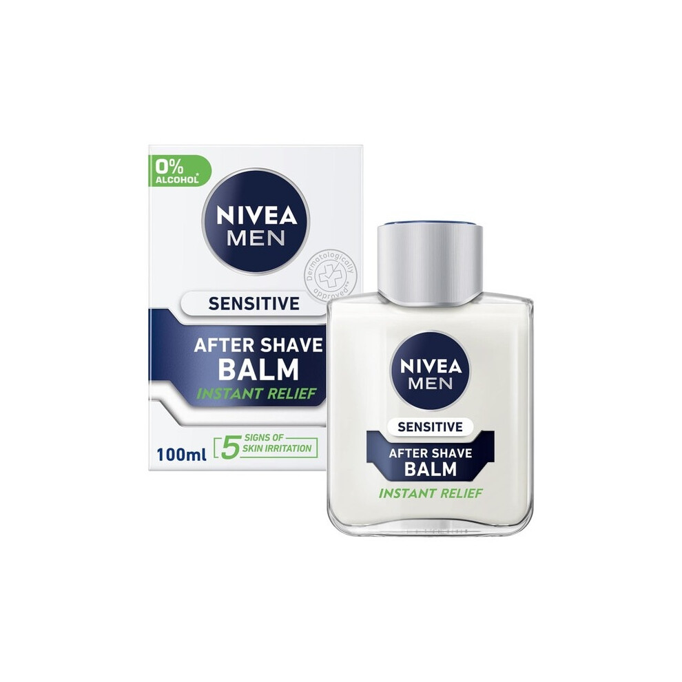 Nivea Men's Sensitive After Shave Balm | Soothing Skin Care For -100Ml