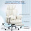 （White） Ergonomic High Back Leather Office Chair 6