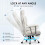 （White） Ergonomic High Back Leather Office Chair 7
