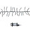 Premier 18.5m 1440 LED Christmas Cluster Multi-Action String Lights with Timer in White & Warm White 6