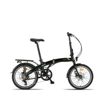 PACTO Four - Folding Bike - 6 Shimano gears - Disc brakes - Green