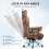 （Brown） Ergonomic High Back Leather Office Chair 7