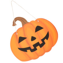 2Stück Kürbis Türschild Veranda Schild Halloween
