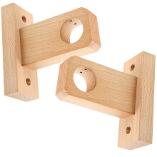 2 holz gardinenstangenhalterungen, robuste halter