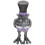 4Stk Halloween Ornament Garten Harz 1