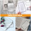2Pcs Ultra Thin Full Page Magnifying Bookmark Sheet For Elderly 8