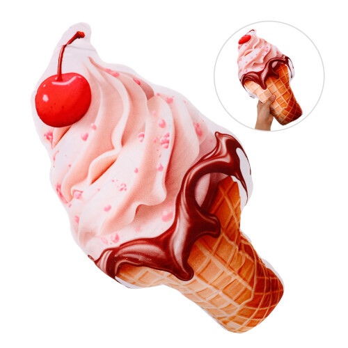 plush ice cream hugging pillow for couch decor 2