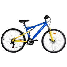 YOAC 84 Link Mountain Bike, 18 Speed Blue/Yellow