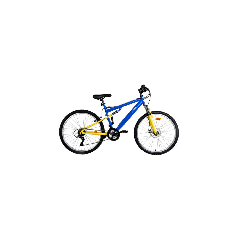 YOAC 84 Link Mountain Bike, 18 Speed Blue/Yellow-image-OPC-PKVHKS2-NEW