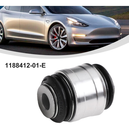 Rear Knuckle Bushing For Tesla Model 3 And Model Y Leather Black 2