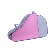 Skating Shoe Bag With Shoulder Strap Unisex Pink Quadruple Carry Bag For Figure Skates