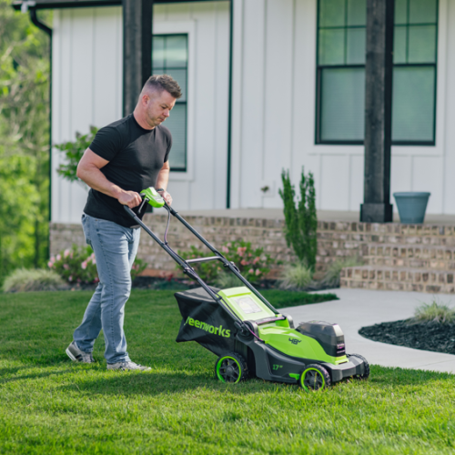 Greenworks 48V (24V x 2) Lawn Mower 41cm - 2x 4Ah Battery 2