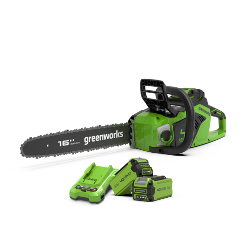 Greenworks 40V Chainsaw 40cm 1,8 kW - 2x 2Ah Battery