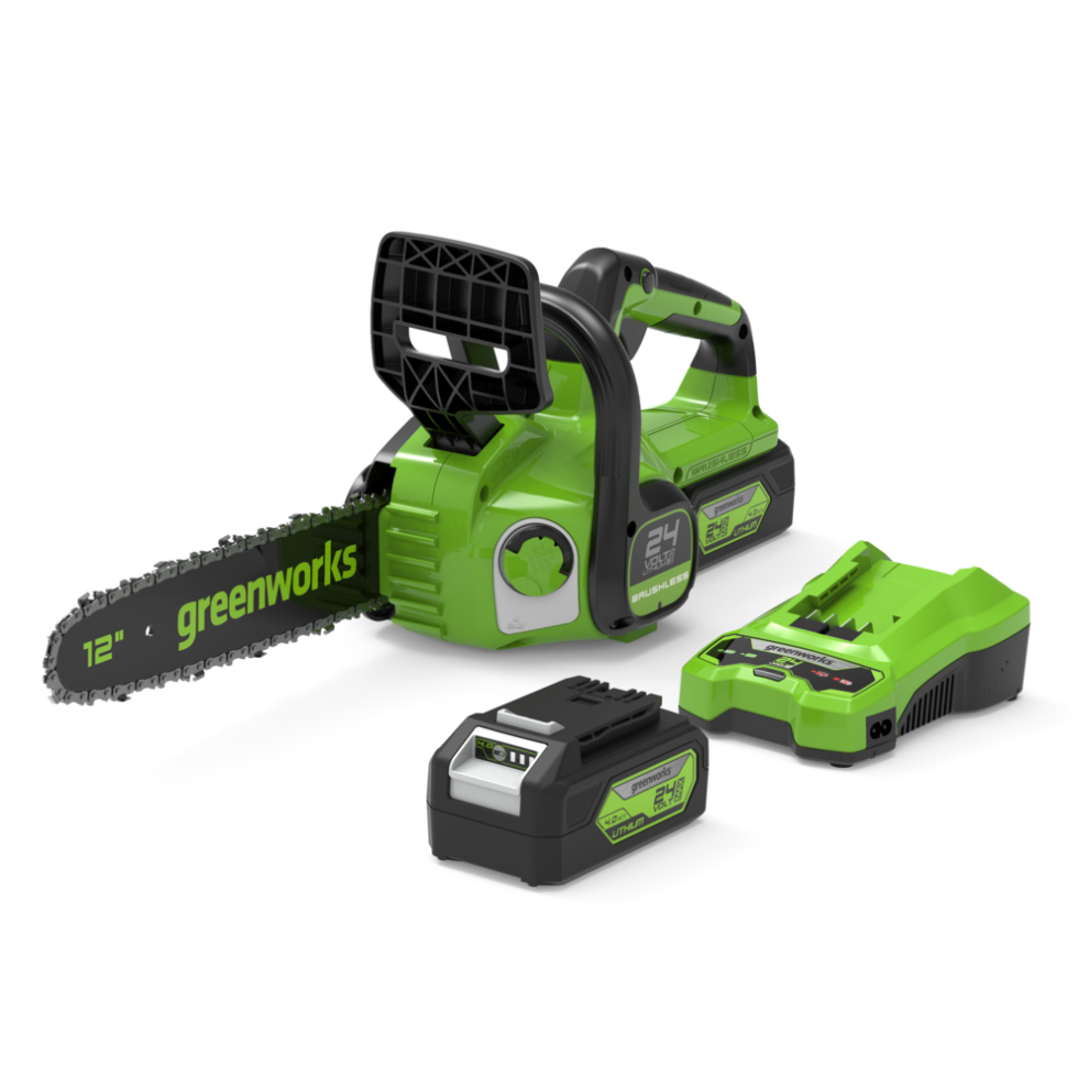 Greenworks 24V Chainsaw 30Cm - 4Ah Battery
