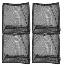 4Stk Atmungsaktive Schwarze Mesh Pflanztaschen Für Wasserpflanzen