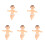 5Stk Baby Jesus Statue Figur 4