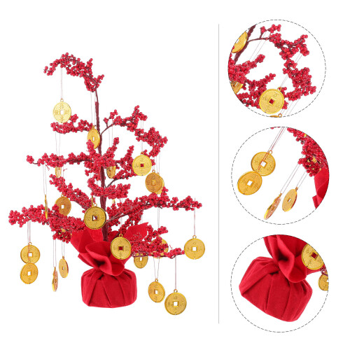 1Set Eleganter Neujahrs- -Baum Neujahrs-Geldbaum- 2