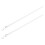 6 Pcs 30Cm Acrylic Pull Rods With Hook For Window Blind Tilt Wands White 3