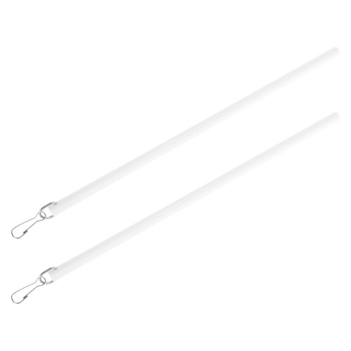 6 Pcs 30Cm Acrylic Pull Rods With Hook For Window Blind Tilt Wands White 2