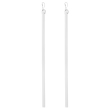 6 Pcs 30Cm Acrylic Pull Rods With Hook For Window Blind Tilt Wands White