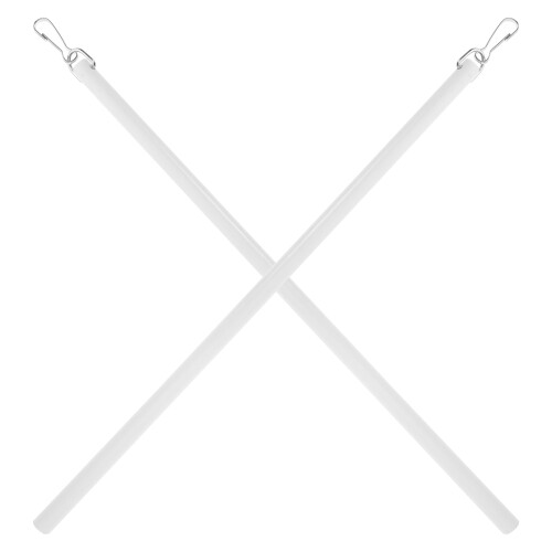 6 Pcs 30Cm Acrylic Pull Rods With Hook For Window Blind Tilt Wands White 1