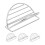 4Stk Taco Halter: Sushi Rollenhalter Serviertablett 10