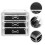 1Pc Home Desktop Storage Box For Cosmetics (Black, Transparent) 5